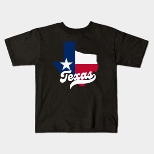 Texas State Map Kids T-Shirt